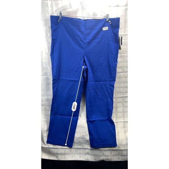 Rafaella Women Comfort Fit Pull On Dress Pants  Size 22W Color Blue - Picture 7 of 14